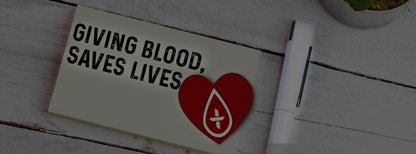 GIVING BLOOD concept