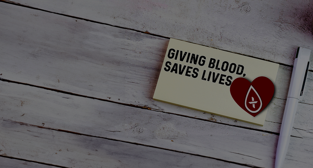 GIVING BLOOD concept